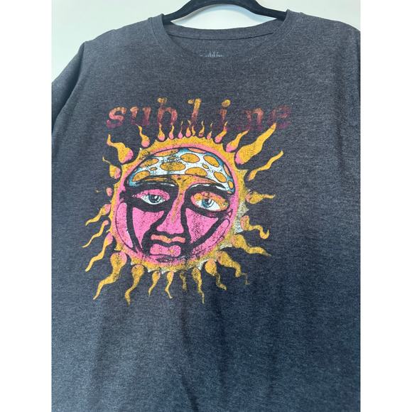 Sublime T-Shirt Women's Small Short sleeve Gray Print Sun Tee Cotton Blend - Picture 3 of 4